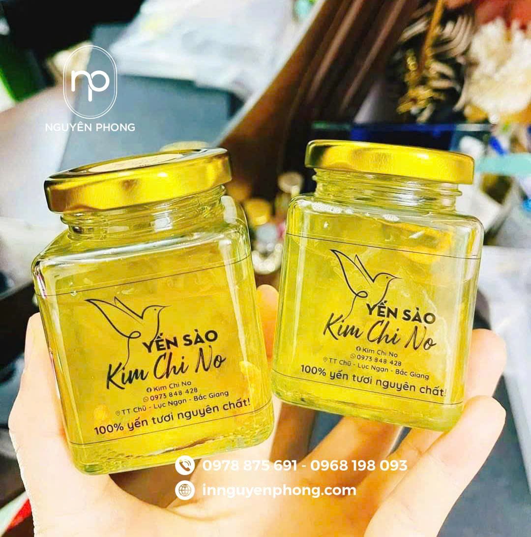 Các sản phẩm yến sào rất thích hợp với loại tem decal trong